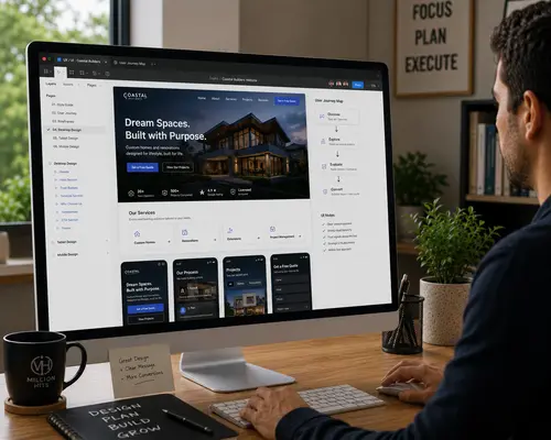 Conversion-Focused UXUI Conversion-focused UX/UI design by Million Hits with user journey mapping, responsive layouts and high-converting website interfaces.