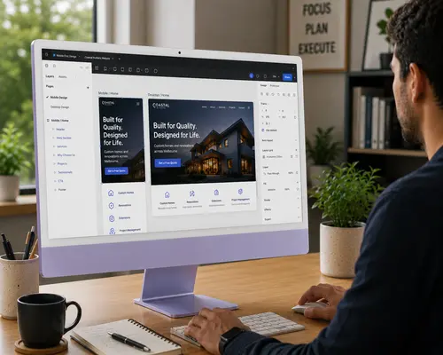 Mobile-First & Responsive Design Mobile-first WordPress website design by Million Hits, creating responsive desktop and mobile layouts for faster performance and conversions.